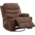 thumbnail image 1 of IdealHouse Recliner Chair with Massage and Heat, 360° Swivel Oversized Recliner Single Sofa Seat, Adult Rocking Chair Reclining Sofa with Cup Holder and Pockets for Living Room, 1 of 7