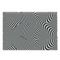 thumbnail image 1 of Abstract Surreal Cutting Board, Digital Generated Quirky Zebra Pattern Look Modern Curl Stripes, Decorative Tempered Glass Cutting and Serving Board, in 3 Sizes, by Ambesonne, 1 of 2
