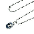thumbnail image 2 of Ravens Flying Through Snow Antiqued Oval Charm Pendant with Chain, 2 of 4