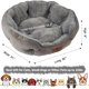 thumbnail image 3 of Cama para mascotas Asvin Medium para perros y gatos, suave y lavable, gris, 3 of 6
