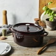thumbnail image 5 of Staub Cast Iron Oval Cocotte, Dutch Oven, 5.75-quart, serves 5-6, Made in France, Grenadine, 5 of 6