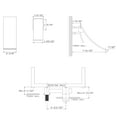 thumbnail image 5 of Sumerain Single Handle Matte Black Waterfall Wall Mount Bathroom Faucet with Valve, 5 of 8