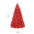 thumbnail image 3 of Best Choice Products 9ft Pre-Lit Red Christmas Tree, Artificial Holiday Decoration w/ 900 Lights, 3 of 10