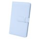 thumbnail image 1 of 3 Inch 108 Pockets Photo Album PU Leather Mini Photo Album for Movie Tickets Business Cards Hydrangea Blue, 1 of 4