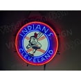 thumbnail image 3 of Queen Sense 24"x24" Custom For Clevelands Sports League Indians LED Sign Light Neon Signs With Dimmer Party Home Wall Decor Lights W124CICLV2VVD-XLED, 3 of 4