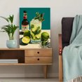 thumbnail image 5 of Minimalist Mojito Canvas Print, Cocktail Art, Kitchen Bar Aesthetic Wall Decor with Recipe, 5 of 8