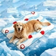 thumbnail image 2 of Dog Cooling Mat, Denbek Summer Dog Cooling Mat Washable Self Cool Pad, Pet Sleeping Pad for Crate, Bed, Indoor & Outdoor Floor, Car Seats, 2 of 5