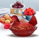 thumbnail image 4 of Bandeja de cristal para pollo con tapa, cuenco rural para caramelos, tarro decorativo de caramelos, cristal, fácil de limpiar, uso versátil para aperitivos, 4 of 7