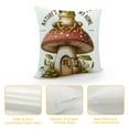 thumbnail image 4 of Leisuo Home Frog Standing On A Mushroom Nature Throw Pillow, 4 of 5