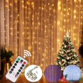 thumbnail image 3 of Guirnalda de cortina de luces navideñas, adornos navideños para el hogar, regalos de Navidad Natal, Año Nuevo, 2024, 3 of 4