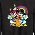 thumbnail image 3 of Disney - Character Group Rainbow Flower - Youth Crewneck Fleece Sweatshirt, 3 of 5