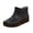 Black, variant on Women Slip on Round Toe Short Ankle Rain Boots Waterproof Anti-Slip Sole Rubber Wellies Lightweight Footwear for Rainy Commute Red 8.5(41)