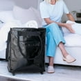 thumbnail image 3 of Sac d'Épicerie Réutilisable sur Roues, Sac Fourre-Tout Roulant Pliable Imperméable, Chariot de Magasinage Portable Grande Capacité avec Poignée Incassable pour Déménagement, Voyage, Camping, 3 of 7