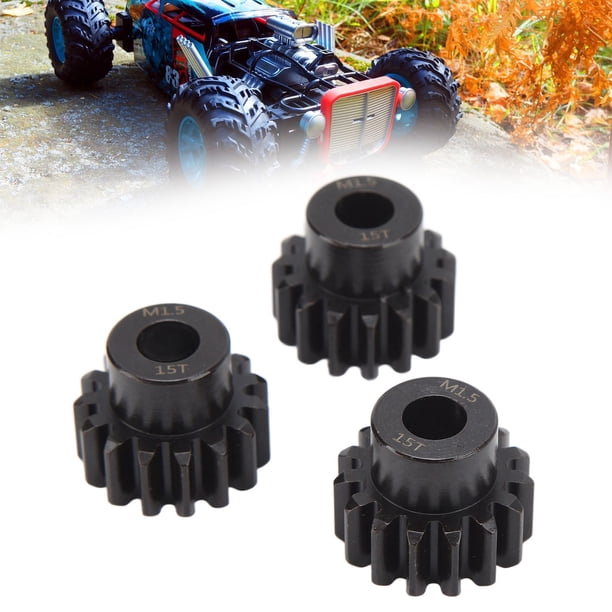 3 uds RC coche engranaje conjunto M15 8mm Agujero Interior acero coche Motor engranaje para 1 5 1 8 1 10 modelo de coche ANGGREK Otros