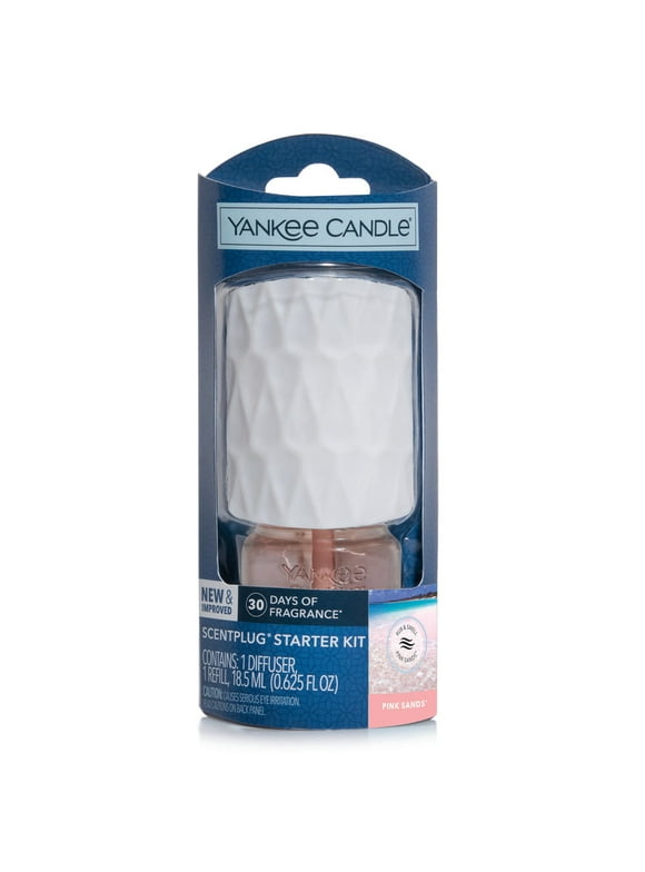Yankee Candle Scent Plug Fragrance Diffuser Kit White/Pink Sands
