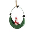 thumbnail image 2 of Adornos colgantes navideños, decoraciones navideñas, regalos navideños, colgante navideño de hierro forjado de extraterrestre, muñeco de nieve, reno, Papá Noel, adorno para árbol de Navidad, decoració, 2 of 7