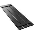 thumbnail image 6 of Ekena Millwork 17 1/8"W x 39"H True Fit PVC Three Board Spaced Board-n-Batten Shutters, Black (Per Pair - Hardware Not Included), 6 of 8