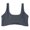 Grey, variant on Sngxgn Sports Bras for Women Medium Support Padded Bra Seamless Women's Sports Wireless Bra(Khaki,M)