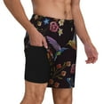 thumbnail image 3 of Haiem Humming Bird Mens Swim Trunks with Compression Liner 2 in 1 Swimming Shorts Stretch Swimwear Quick Dry,Board Shorts-XX-Large, 3 of 9