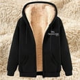 thumbnail image 2 of XPMWRP Women's Hooded Fleece Jacket Oversized Solid Color Zip Coat Fall Winter Warm Long Sleeve Loose Jacket with Pockets Black M, 2 of 4
