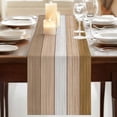 thumbnail image 3 of Table Runners 70 Inches Long Dress Scarves, Brown Wood Grain Farmhouse Coffee/Dining/Kitchen Table Decor, Holiday Table Runner, Country Retro Wooden Plank Farmhouse 13x70 Inch, 3 of 9