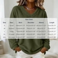 thumbnail image 3 of Yievot Women's Fleece Sweatshirts V Neck Long Sleeve Fall Top Solid Color Casual Warm Tunic Tops, 3 of 9
