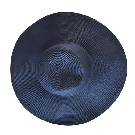 yunLXY Clearance Sun Hats for Women Under $10 Women Solid Color Big Brim Straw Hat Sun Floppy Wide Brim Hats Beach Cap
