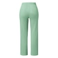 thumbnail image 3 of Loose Drawstring Button Casual Wide Leg Long Pants For Women Solid Color Trousers. Ideal For Comfortable Everyday Wear. Petite Pants plus Size Petite Yoga Pants for Women Long Pants for Women Business, 3 of 3