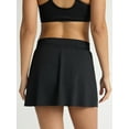 thumbnail image 3 of Time and Tru Women's and Women's Plus Twist Front Swim Skirt with Slit, Sizes XS-2X, 3 of 5