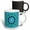 Multicolor, variant on 3drose, Dynamic Radial Tiled Triangle Mosaic Background Design, 11oz Mug