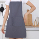 thumbnail image 5 of Delantales con pechera ajustables, delantales de cocina negros resistentes a las manchas de aceite y agua con bolsillos para hombres y mujeres, 5 of 5