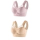 thumbnail image 1 of Conjunto de 2 sujetadores sin tirantes de encaje para mujer - Dobladillo lateral fino, ajustable, nailon/spandex, todas las estaciones, 1 of 3