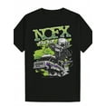 thumbnail image 2 of Men'S Summer Casual Crew Neck T-Shirt - Vibrant NOFX "Final Tour" Graphic, Black Polyester Tee with Skull & Car Design, Lightweight & Breathable for Casual Attire, 2 of 6