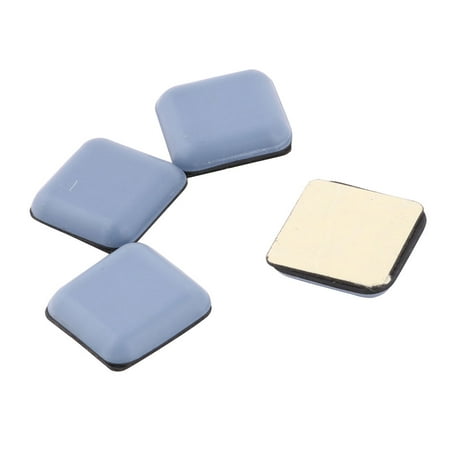 Sticks Furniture - Self Stick Furniture Slider Mover Square Shaped Chair Foot Ligth Blue 4pcs