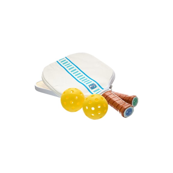 Jonathan Adler Copenhagen Pickleball Set, Blue