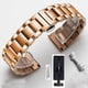 thumbnail image 1 of Correa De Doble Propósito Plana/Codo De Acero Inoxidable Banda De Reloj Prensa Cierre De Mariposa Pulsera 12/14/16/17/18/19/20/22mm Con Herramientas, 1 of 4