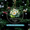 thumbnail image 2 of Personalized Daisy Flower Xmas Tree Ornaments Gift, Blooming Daisy Home Decoration Christmas Ornament 2025, Customized Text & Name Daisy Lover Ornaments,Daisy Floral Ornament Gift for Wife Girlfriend, 2 of 5