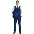 thumbnail image 2 of Men's Stacy Adams Hybrid-Fit 3pc Notch Lapel Suit Set, Jacket Vest and Pants, 2 of 4