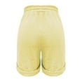 thumbnail image 5 of Summer Short Pants for Women Plus Size High Waisted Solid Color Womens Shorts Knee Length Pants Side Pockets Casual Summer Vacation Beach Outfit Daily Essentials, 5 of 5