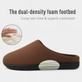 thumbnail image 2 of Wishcotton Men's House Shoes Comfy Casual Slippers Memory Foam Mule Indoor Slip On Size, 2 of 6