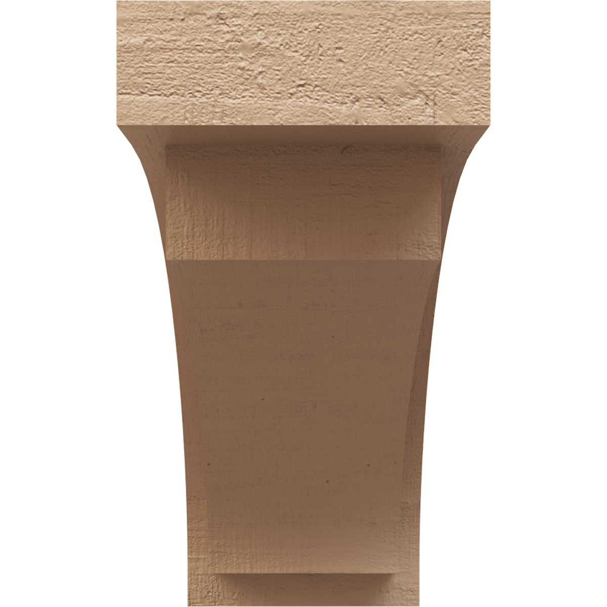 10"W x 30"D x 20"H Classic Rivera Rough Cedar Woodgrain TimberThane Corbel, Primed Tan