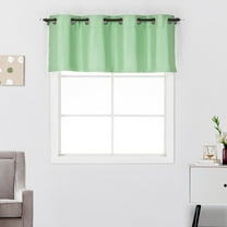 Diamond Home Sage Grommet Window Blackout Valance, 52” x 18”