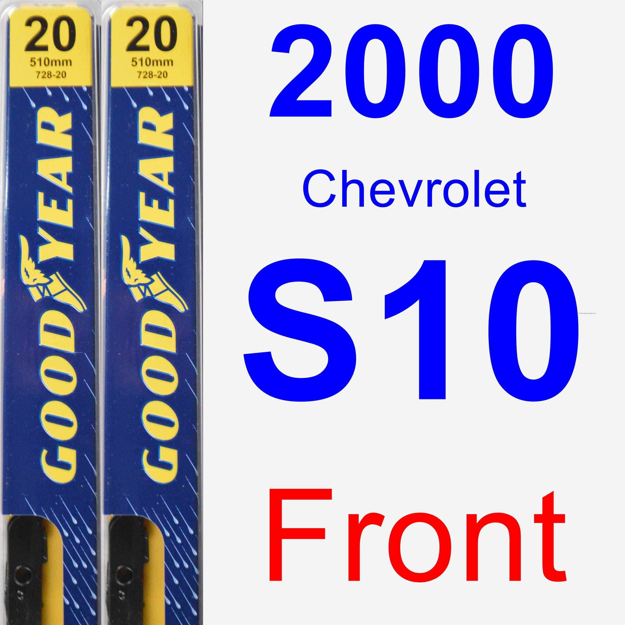 2000 Chevrolet S10 Wiper Blade Set/Kit (Front) (2 Blades) Premium