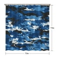 thumbnail image 4 of Military Camo Shower Curtain 72x72 Inch - Tactical Army Woodland Camouflage Waterproof Bathroom Curtain with 12 Hooks, Fade-Resistant Polyester Quick-Dry Machine Washable for Home Hotel Outdoor, 4 of 4