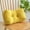 Yellow, variant on VALSEEL Lumbar Pillow Solid Color Thickened Waist Cushion Nap Pillow Bedside Chair Sofa Back Cushion Office Prone Sleeping Pillow with Filling Cotton Pillow