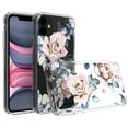 thumbnail image 2 of Mosiso iPhone 11 Case, Clear Shockproof Soft TPU Bumper Hard PC Shield Slim Fit Drop Absorption Shell Anti-Scratch Protective Cover for Apple iPhone 11 6.1 inch, Pink Rose, 2 of 6