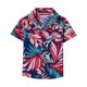 thumbnail image 2 of Odeerbi 6M-13Y Niños Camisa Hawaiana Verano Playa Camisas de Algodón Niños Blusa de Manga Corta Flor Tropical Camisa Estampada Ocio Tops, 2 of 9