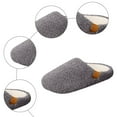 thumbnail image 6 of Slippers for Women Indoor Nonslip Flat Slip on Shoes Fuzzy Warm Winter Casual Lightweight Bedroom House Slides Grey Size 7.5, 6 of 6