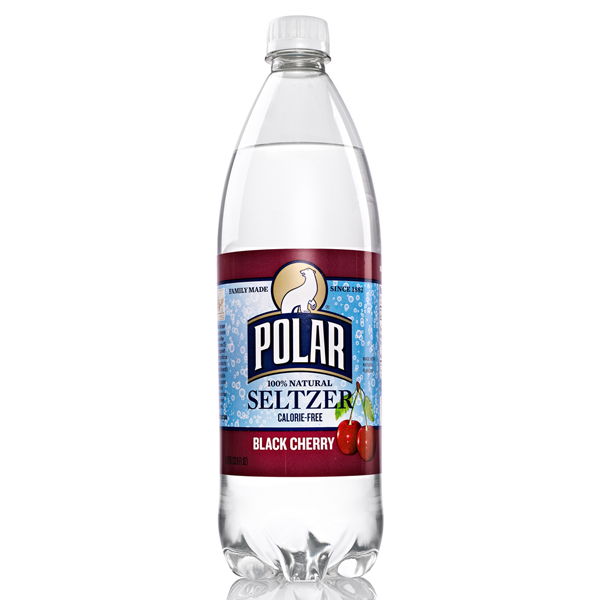 Polar Black Cherry Seltzer 1 L Plastic Bottles Pack of 12
