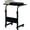 Black, variant on Karl home 31.5" Portable Rolling Desk on Wheels,Height Adjustable Standing Desk with 2 Outlets/3 USB Ports,Mobile Laptop Table with Hooks and Storage Shelves for Home Office,Grey Oak